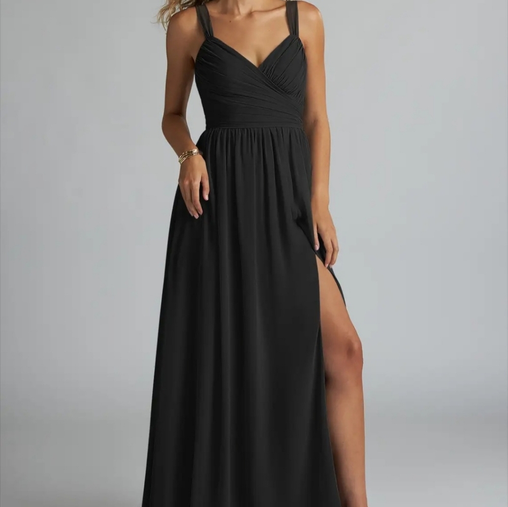 NWT! Aazie Black Evening Gown, Size 2